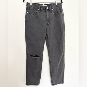 Madewell The Girljean size 27 black Ripped Knee Edition baggy casual Y2K retro